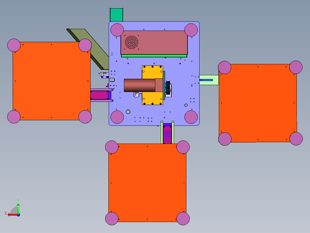内杆内筒外斗自动组合机后视图