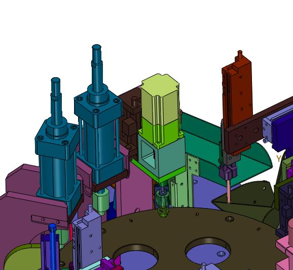 内杆内筒外斗自动组合机