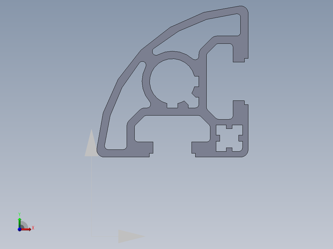 铝型材及其附件铝型材及其附件1.11.40.040040.R90.02前视图