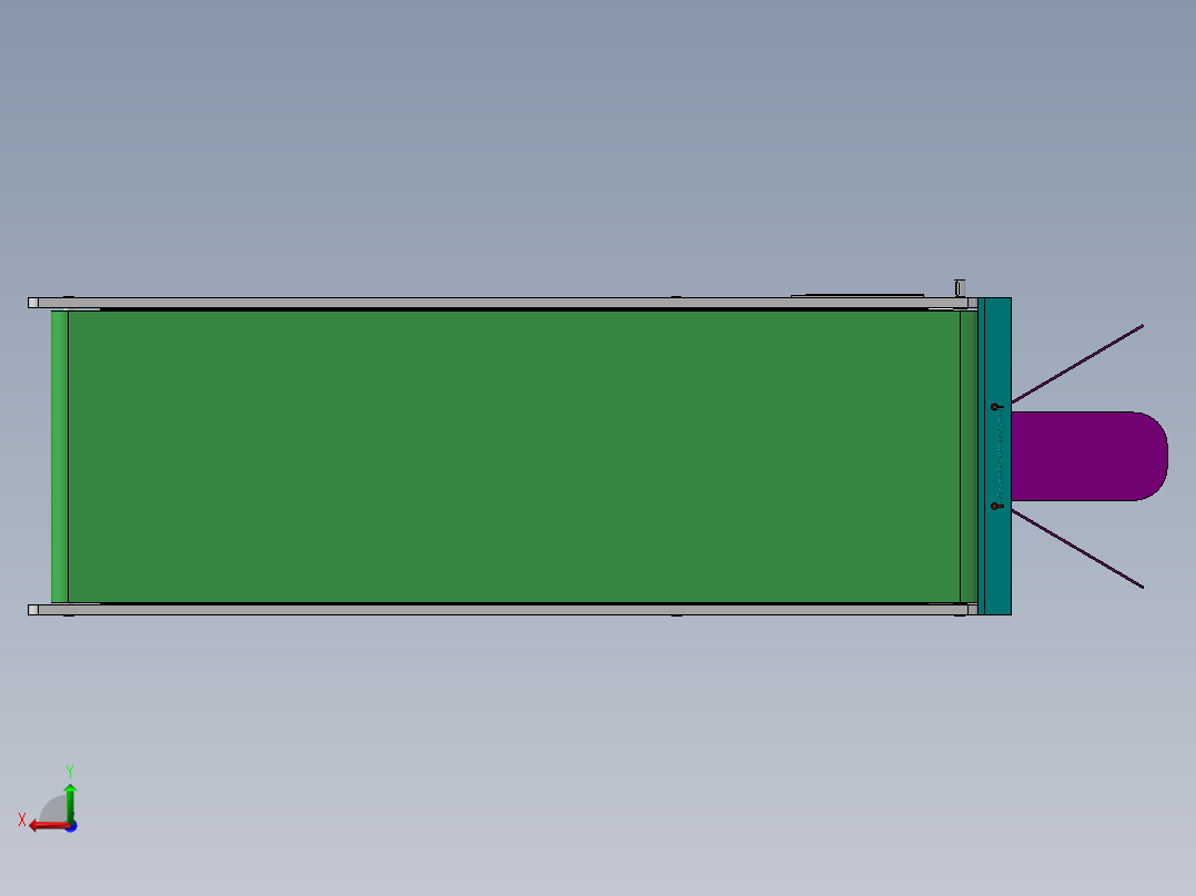水平螺旋设备后视图