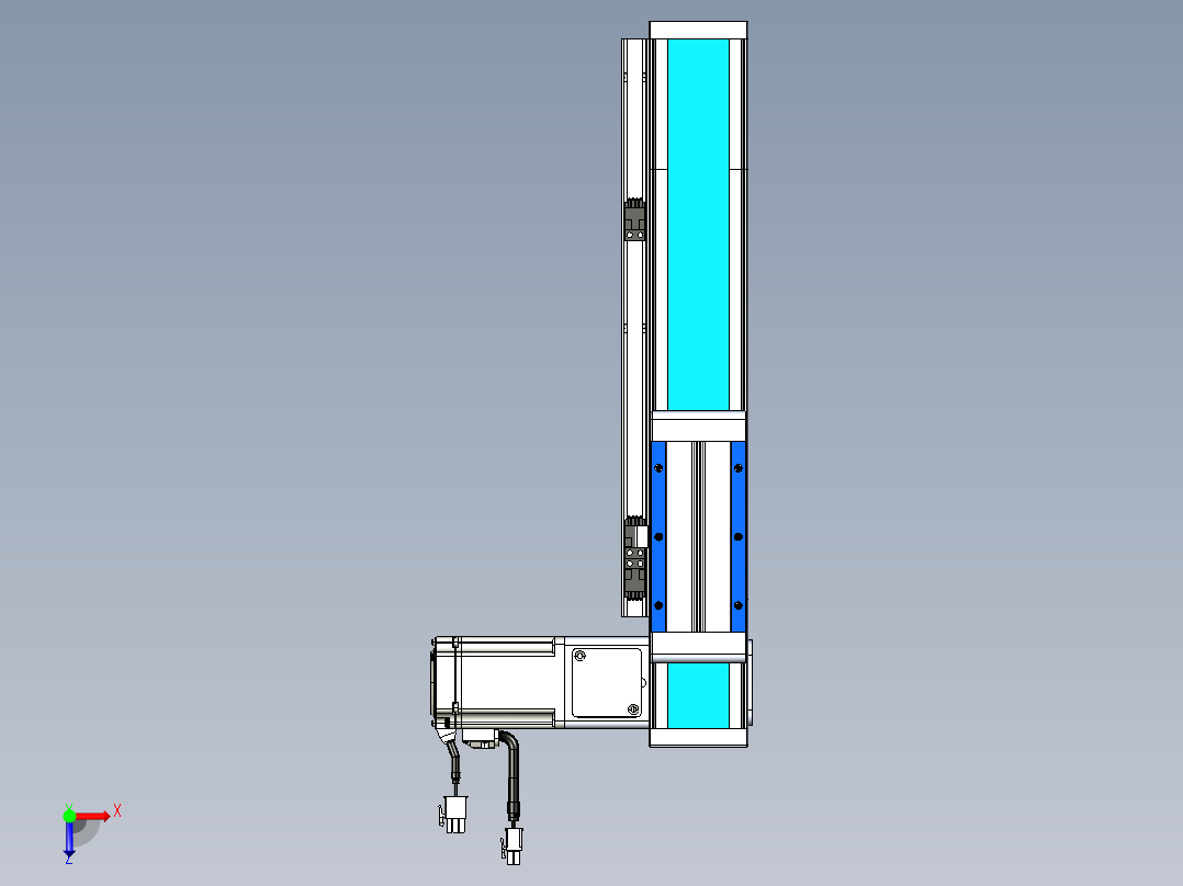 威洛博LB.GB同步带传动--欧规系列LB6A-L130-S200-BR俯视图