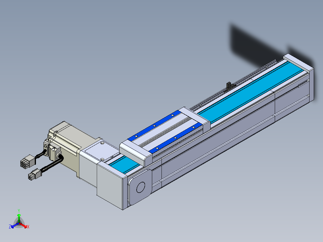 威洛博LB.GB同步带传动--欧规系列LB6A-L130-S200-BR正等轴测图