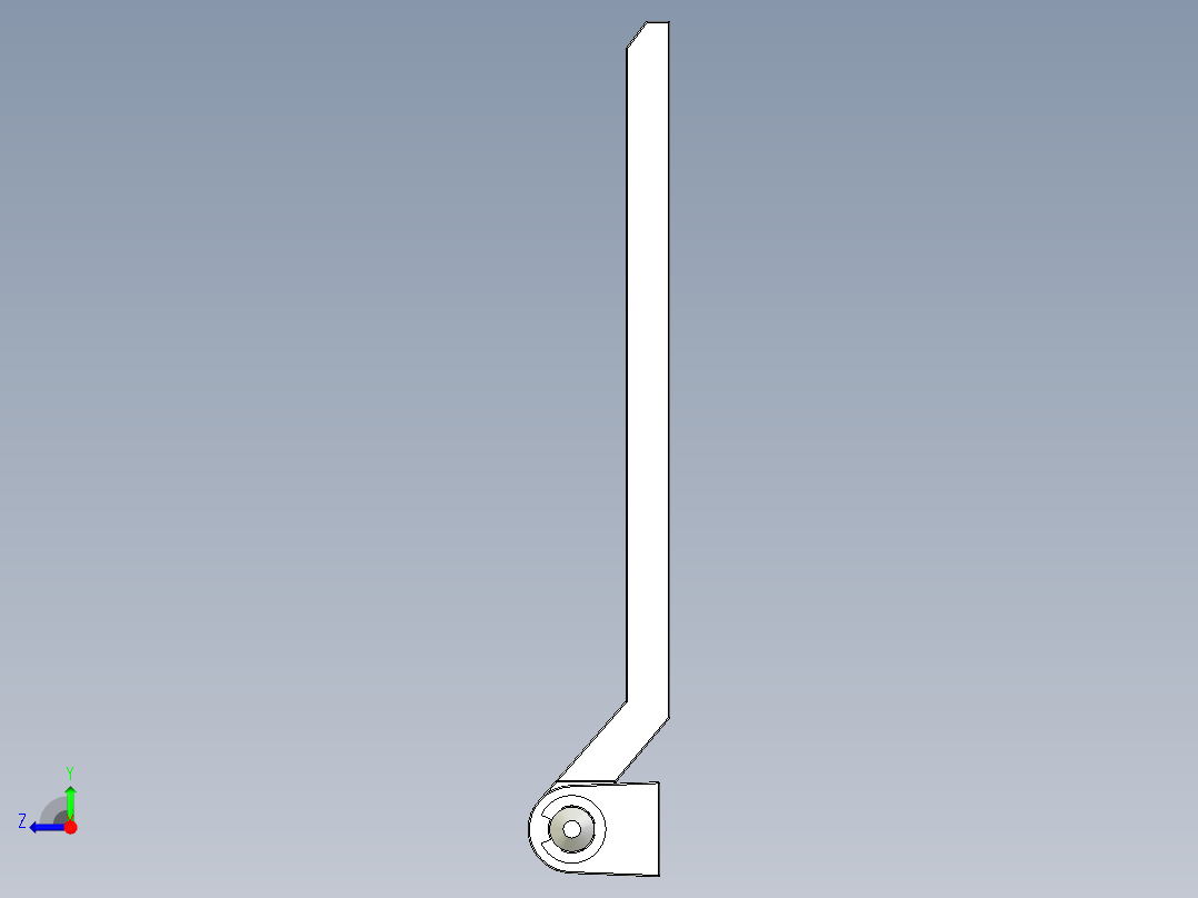 鋅合金鉸鏈MCH(A)-3D多系列多零件图纸模型右视图