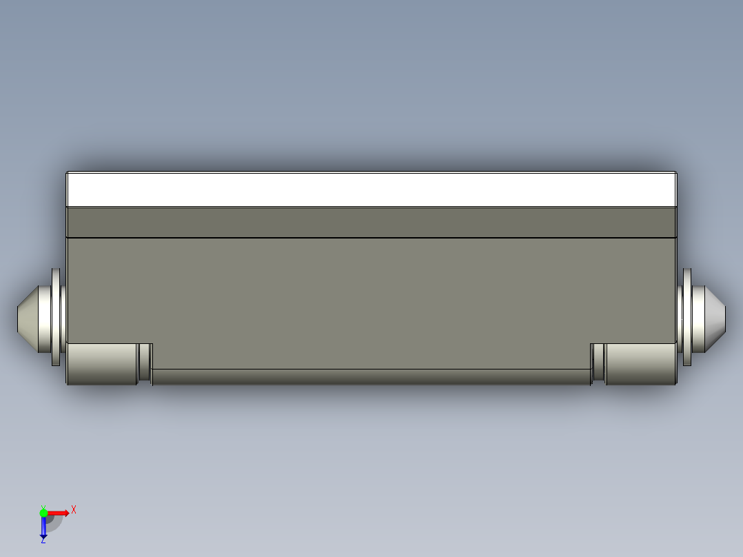 鋅合金鉸鏈MCH(A)-3D多系列多零件图纸模型俯视图