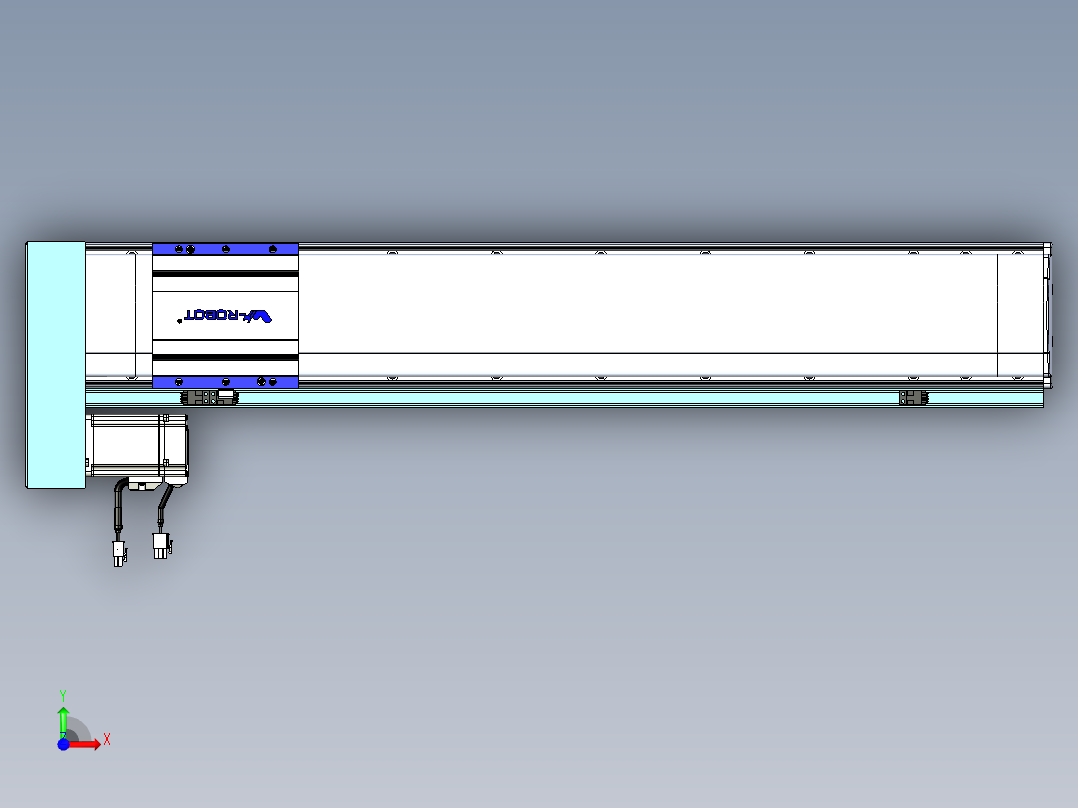 VF丝杆传动-一般环境VF14-Lxx-C-S650-BL-ZP40-C3前视图