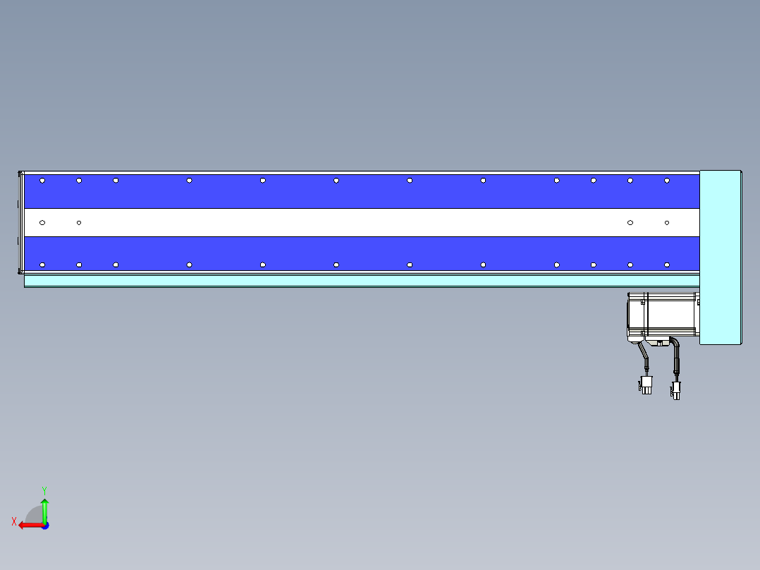 VF丝杆传动-一般环境VF14-Lxx-C-S650-BL-ZP40-C3后视图
