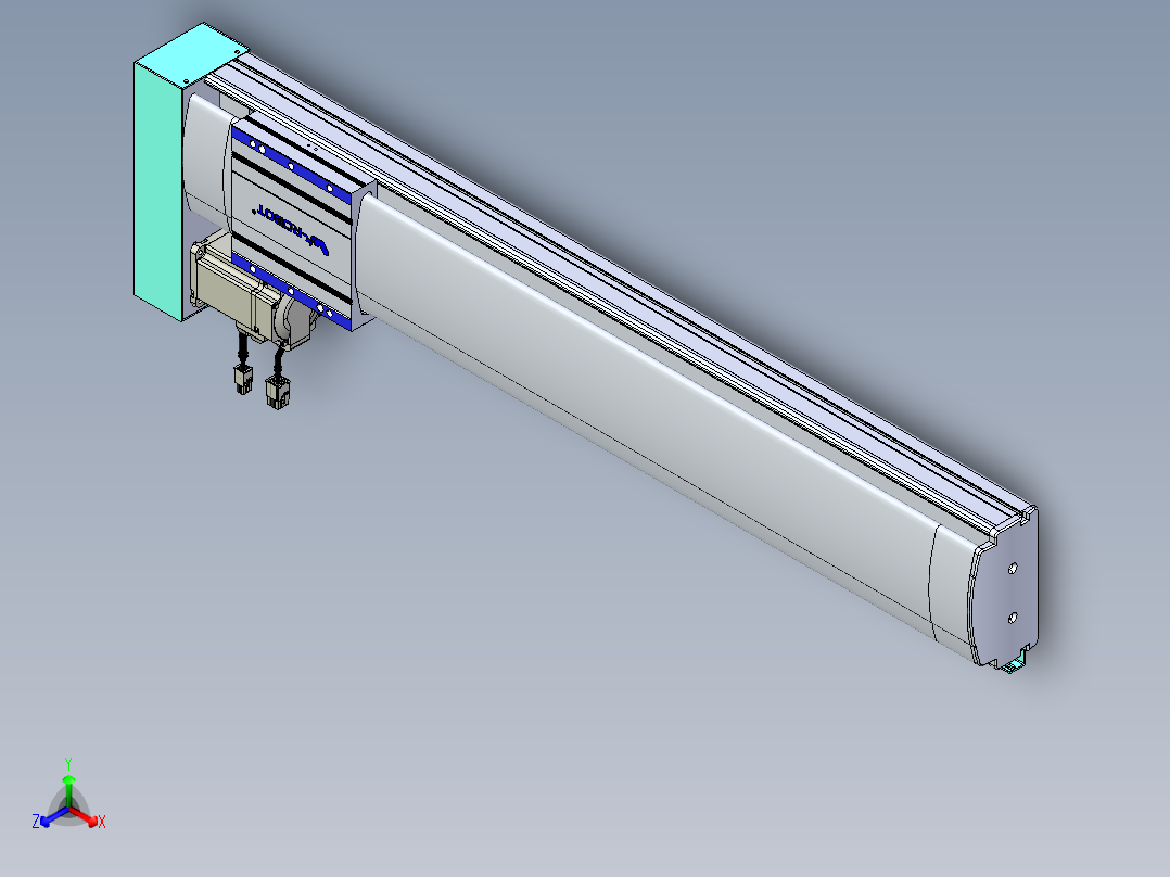 VF丝杆传动-一般环境VF14-Lxx-C-S650-BL-ZP40-C3正等轴测图