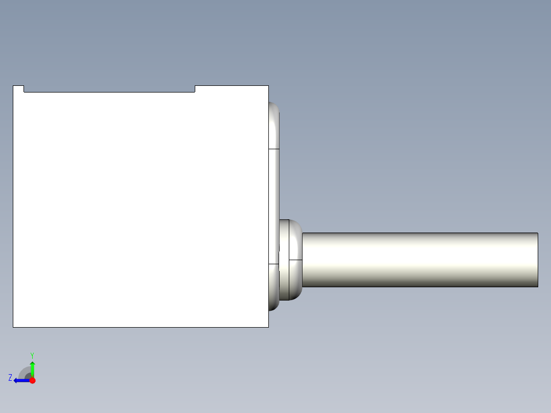 基恩士LX2-11R_kc图纸模型右视图