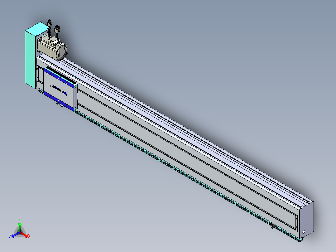威洛博VC丝杆传动-无尘环境VC14-Lxx-C-S1100-BR-ZP40-C3正等轴测图
