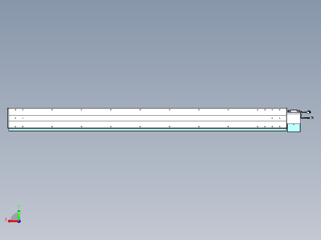 威洛博VBC同步带传动一无尘环境VBC14-L45-S1600-BLU-ZP75-C3后视图
