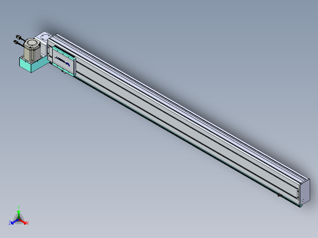 威洛博VBC同步带传动一无尘环境VBC14-L45-S1600-BLU-ZP75-C3正等轴测图