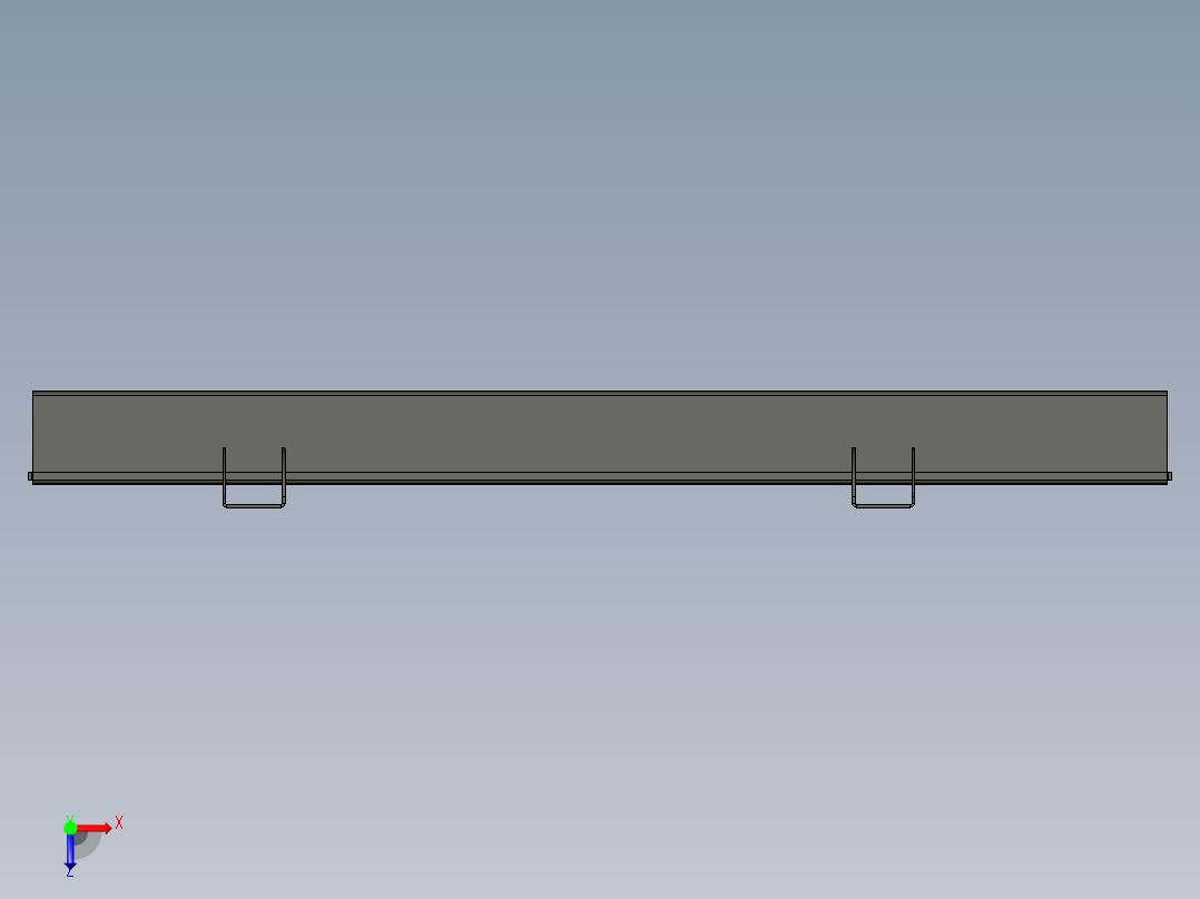 壁挂电视支架俯视图