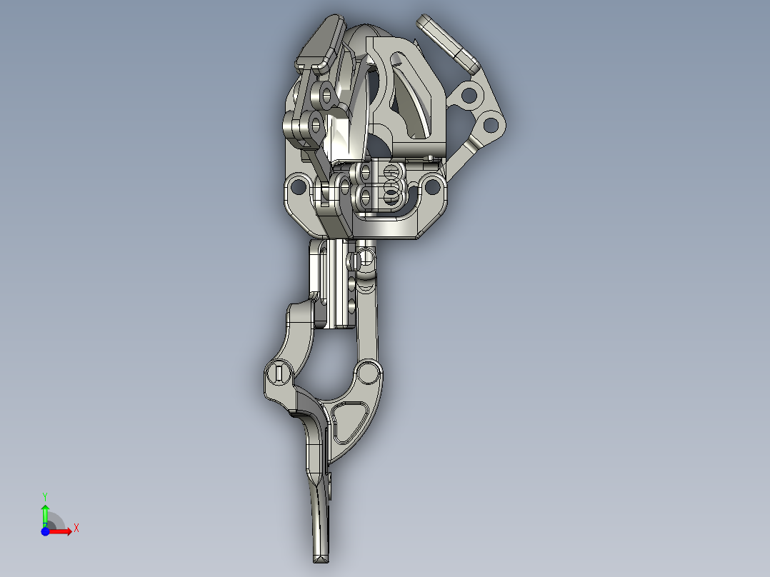 Black Ram设计的手臂外接式机械手3D打印图纸 stl格式前视图