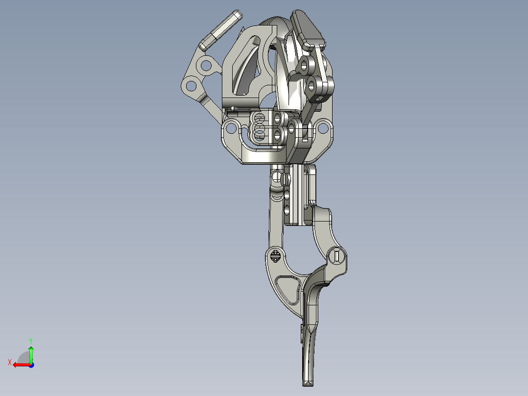 Black Ram设计的手臂外接式机械手3D打印图纸 stl格式后视图