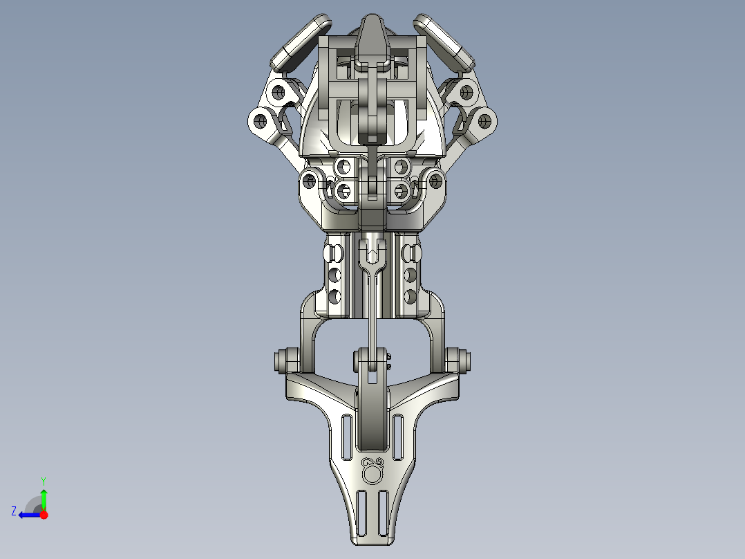 Black Ram设计的手臂外接式机械手3D打印图纸 stl格式右视图