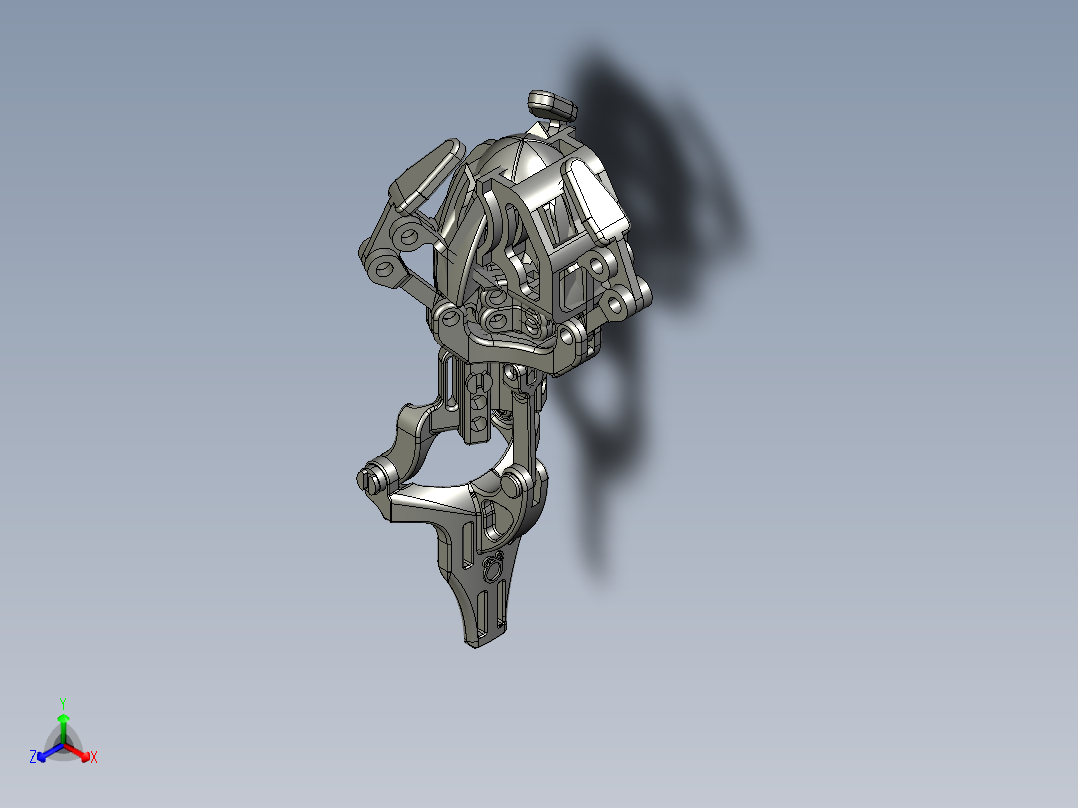 Black Ram设计的手臂外接式机械手3D打印图纸 stl格式正等轴测图