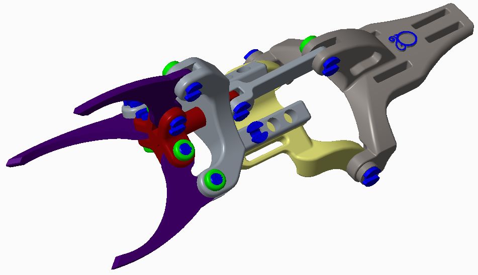 Black Ram设计的手臂外接式机械手3D打印图纸 stl格式