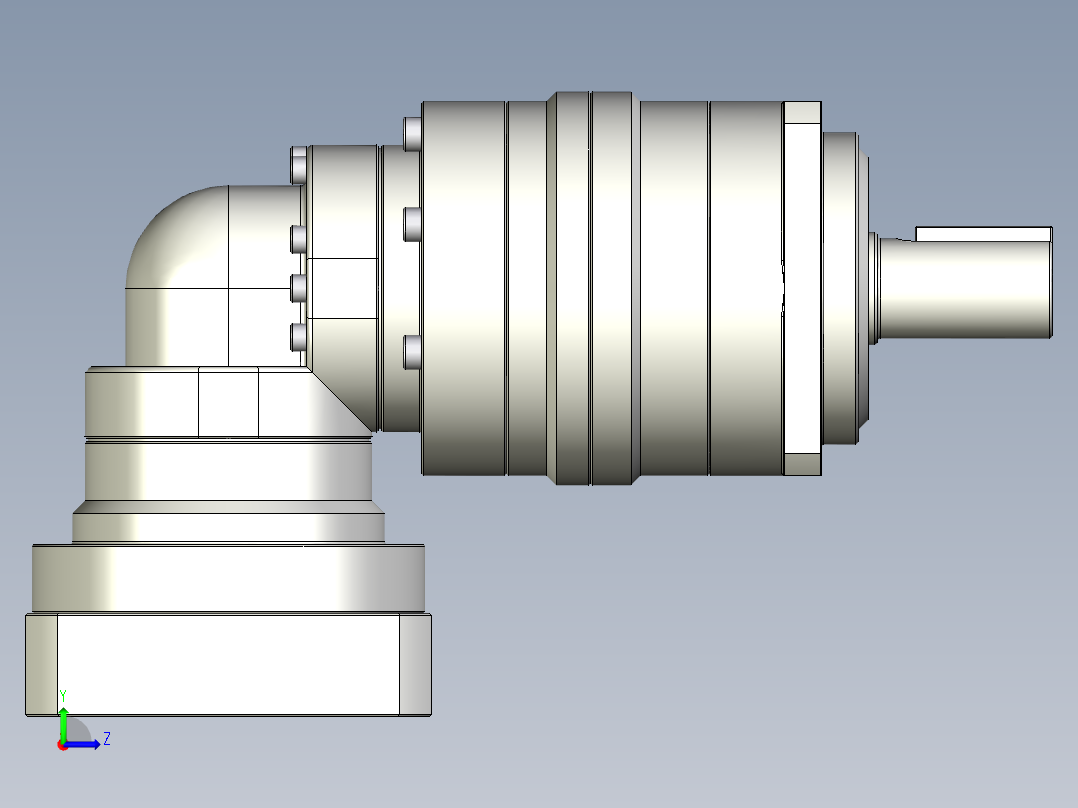 多摩川行星减速机TBR-060-L2-14BK14左视图