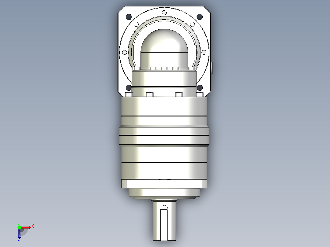 多摩川行星减速机TBR-060-L2-14BK14俯视图