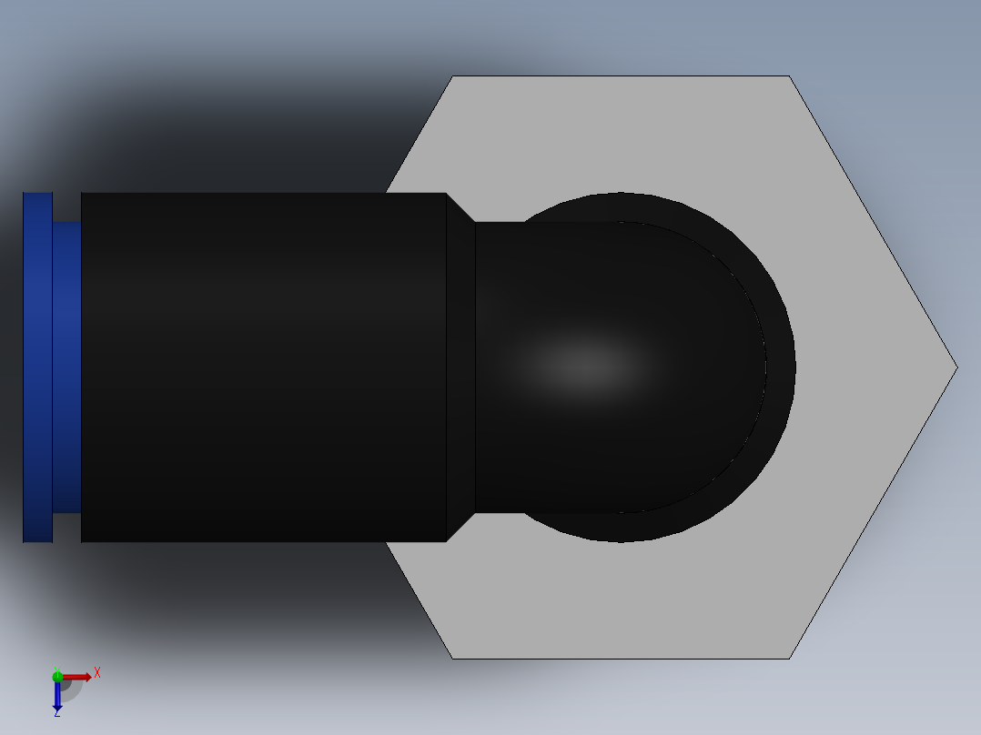 Ø6 x 3-8G COTOVELO 90° MACHO GIRAT. (C02470638)俯视图