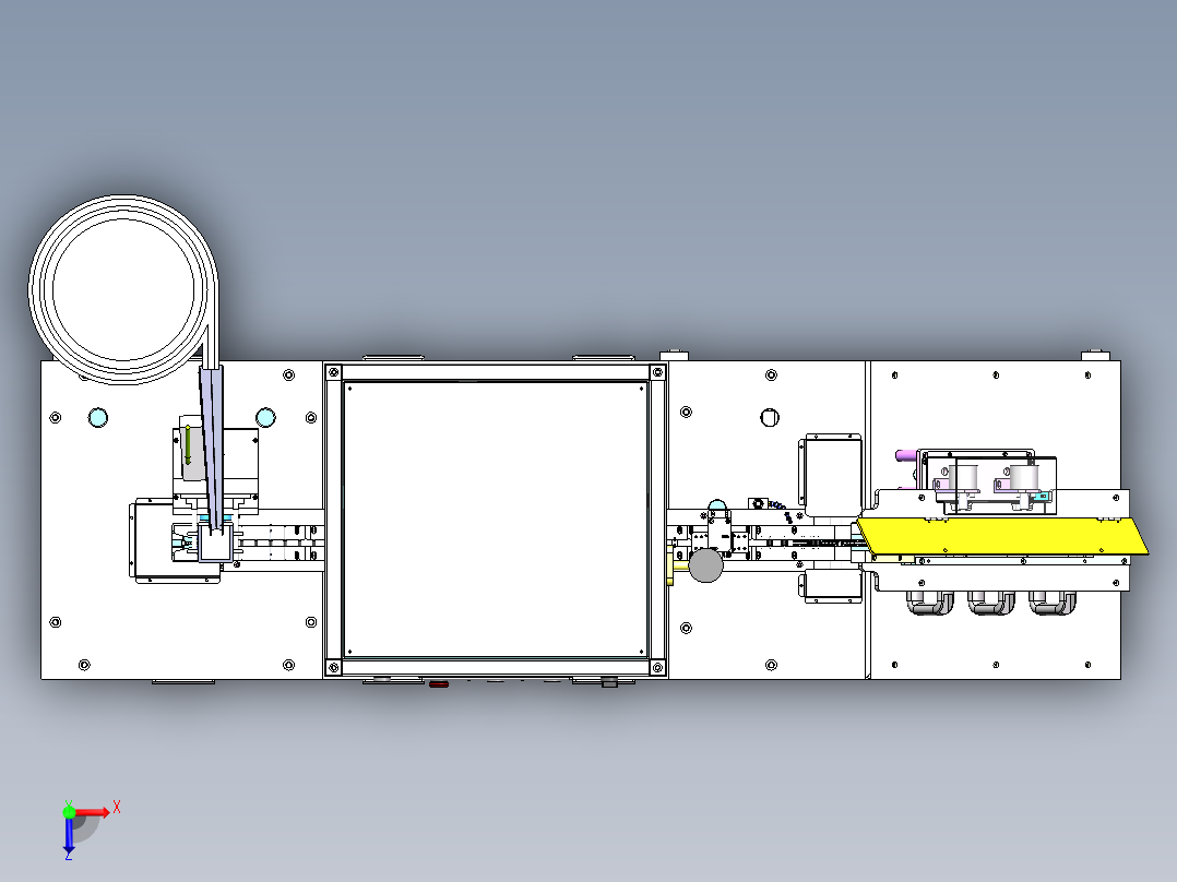 插件二极管引脚成型测试机sw20可编辑俯视图