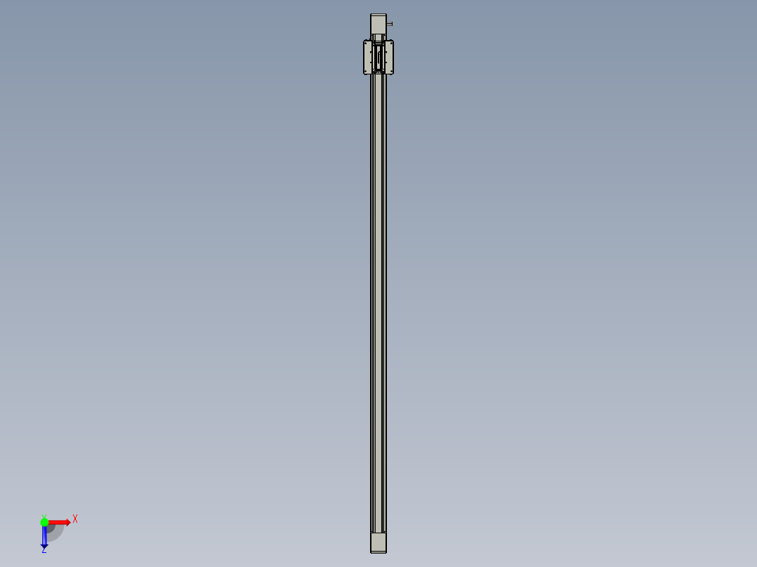 威洛博直线电机模组EB6-L140-S1750-光轴俯视图