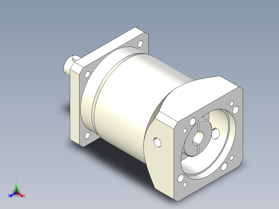 直齿PLF120-L2-LC 19-95-115-M8.stp正等轴测图
