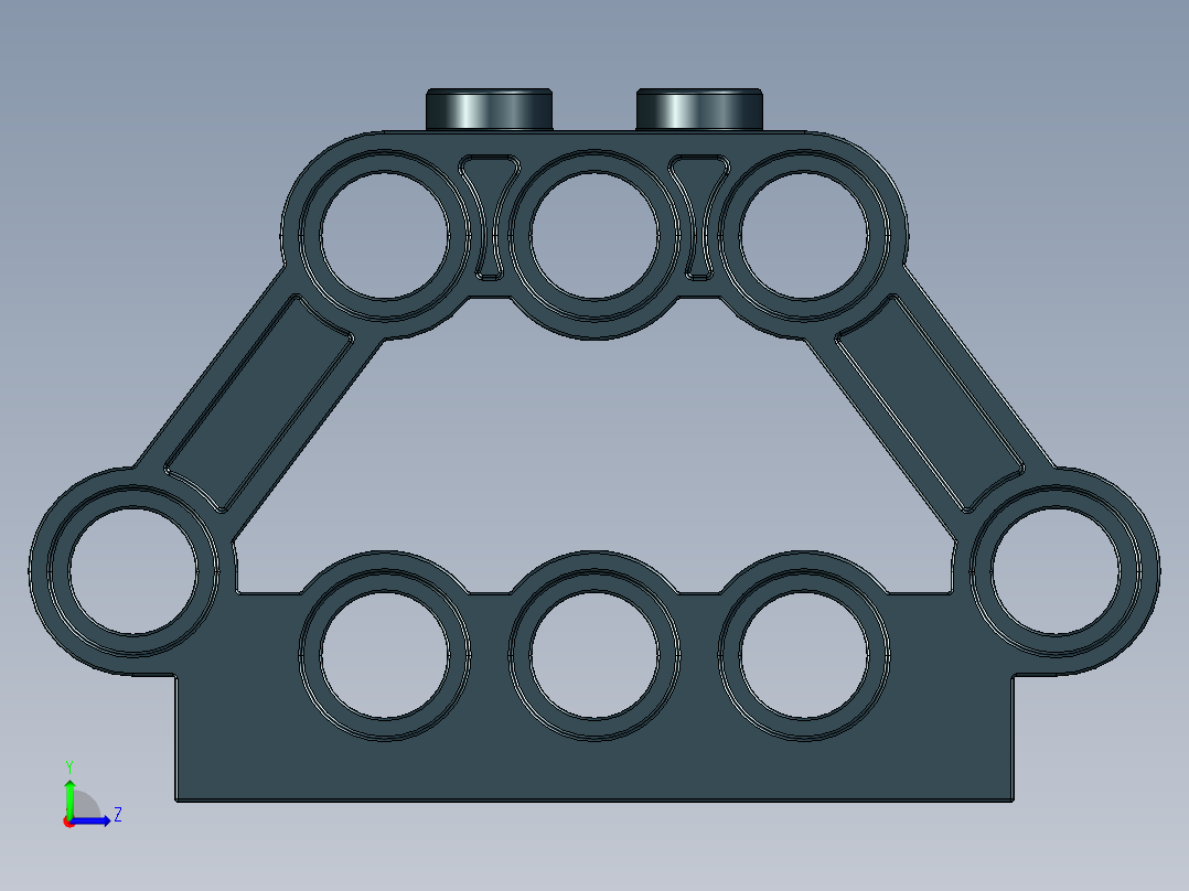 气缸电机-32333 Black Technic Engine Block 1 x 5 x 3左视图