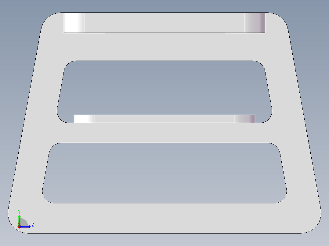 木制条凳左视图