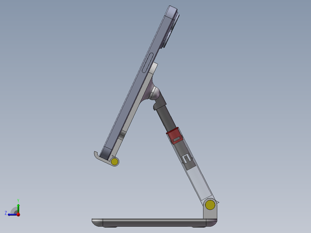 折叠手机支架右视图