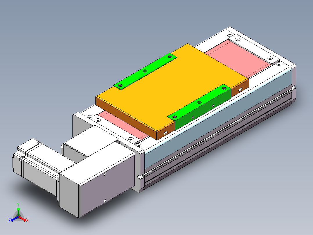 MCB同步带全封闭MCB17-R-400W正等轴测图