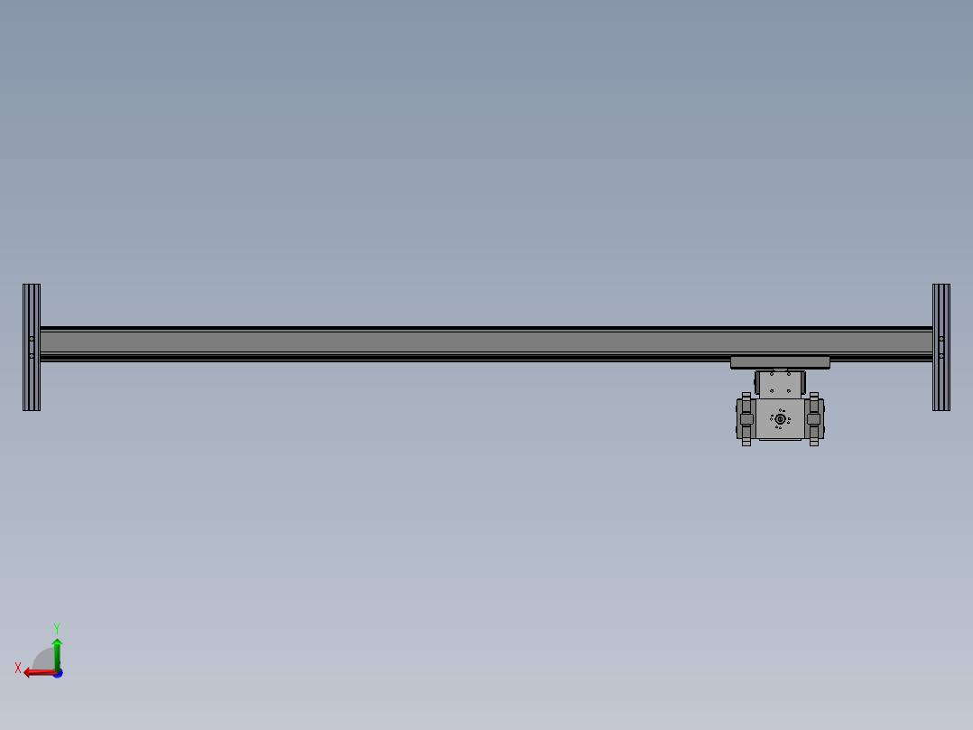 桁架机械手后视图