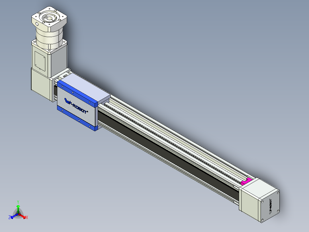 威洛博LB.GB同步带传动--欧规系列GB8-L192-S650-BR-P75-K正等轴测图
