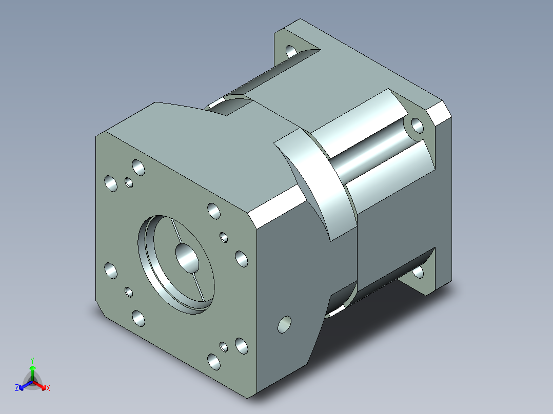 直齿孔PLX240-L1 35-114.3-200-M12.stp正等轴测图