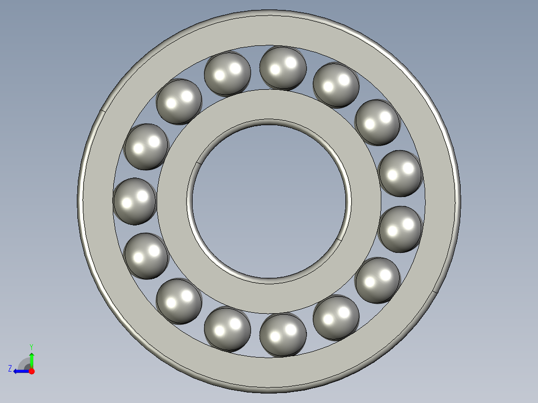 深沟球轴承6416右视图