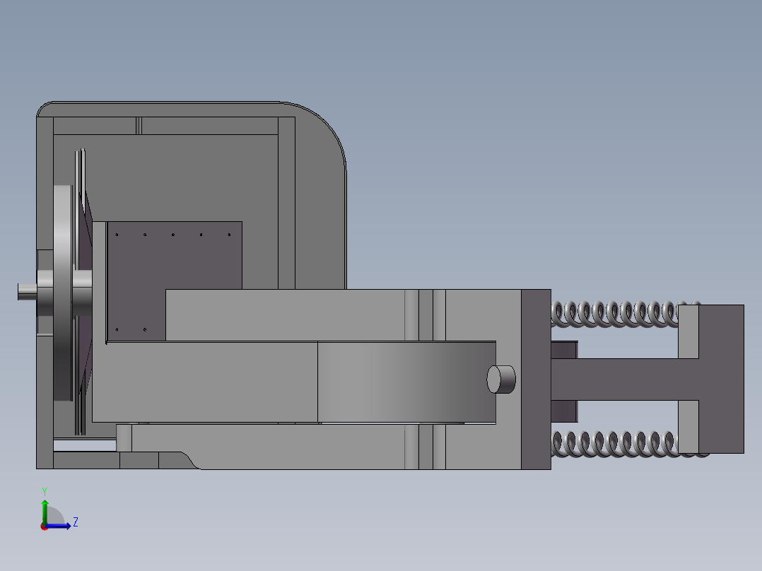 9gzx型旋转式割草机左视图