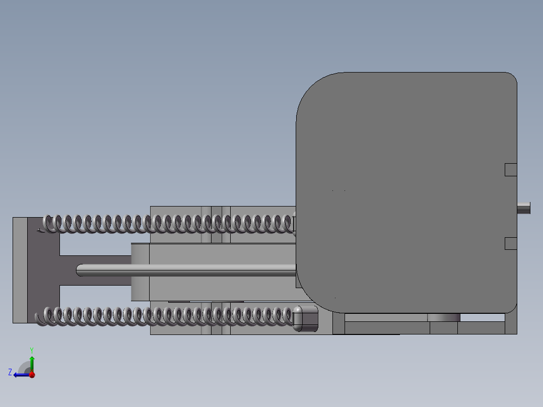 9gzx型旋转式割草机右视图