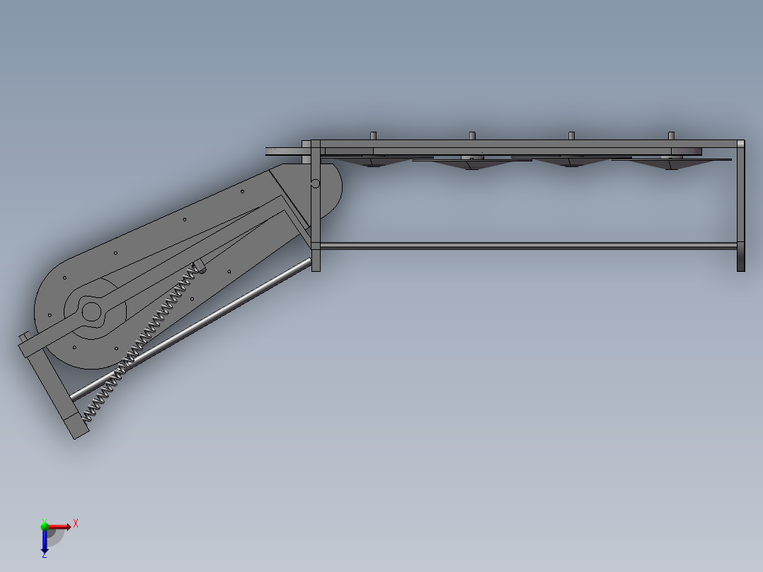 9gzx型旋转式割草机俯视图