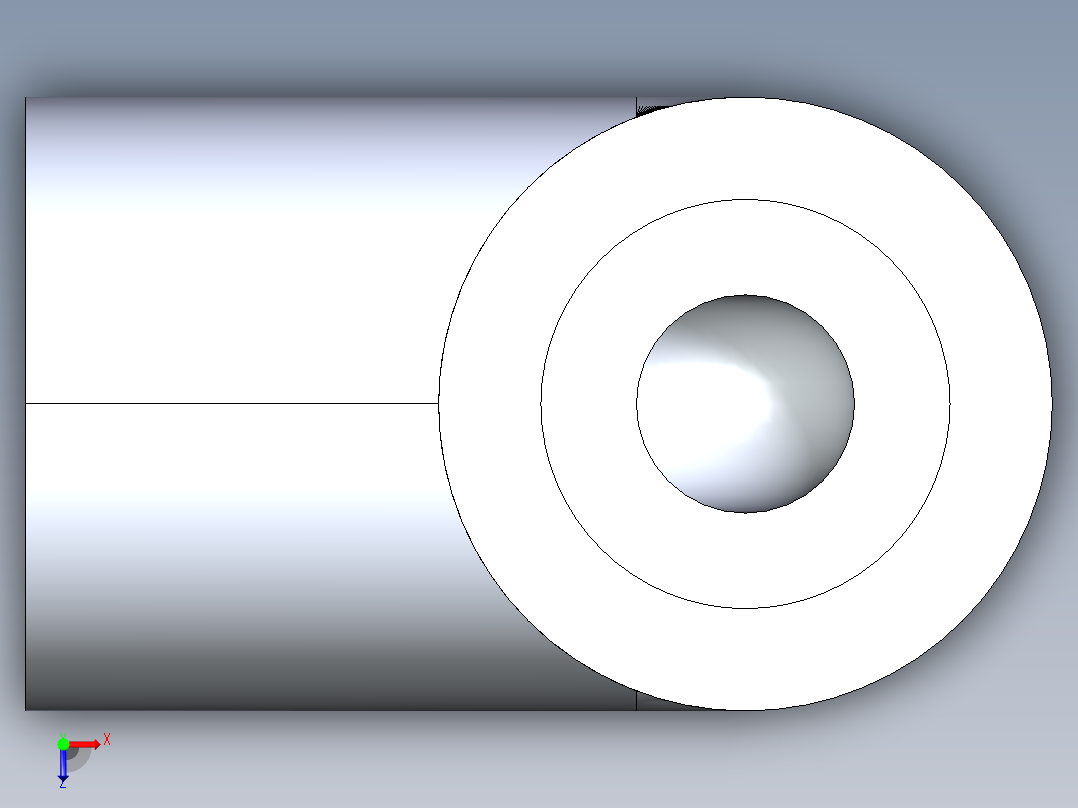 聚氯乙烯配件05-Sch80_90Elbow_SxS_806-002_0.25in俯视图