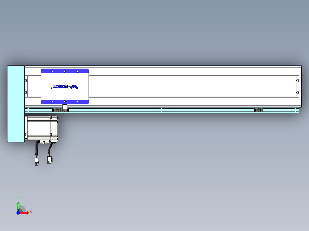 威洛博VC丝杆传动-无尘环境VC14-Lxx-C-S650-BL-ZP75-C3前视图
