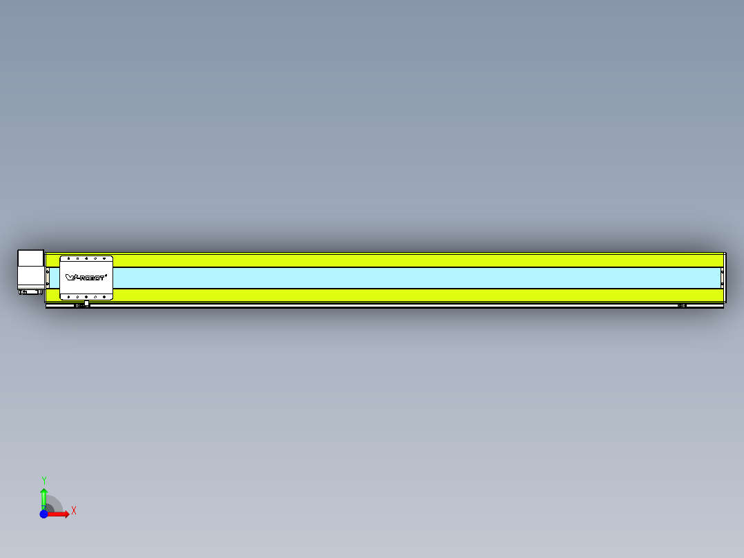 威洛博VBC同步带传动一无尘环境VBC17-L45-S2000-BRD-ZP75-C3前视图