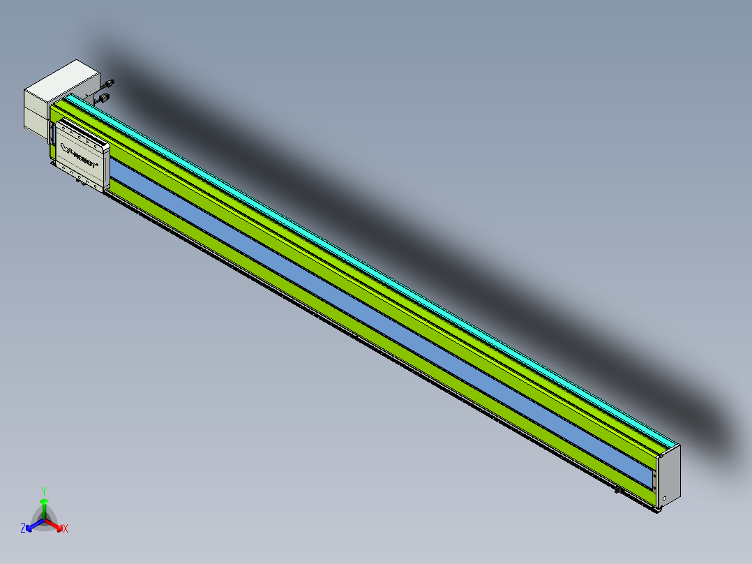 威洛博VBC同步带传动一无尘环境VBC17-L45-S2000-BRD-ZP75-C3正等轴测图