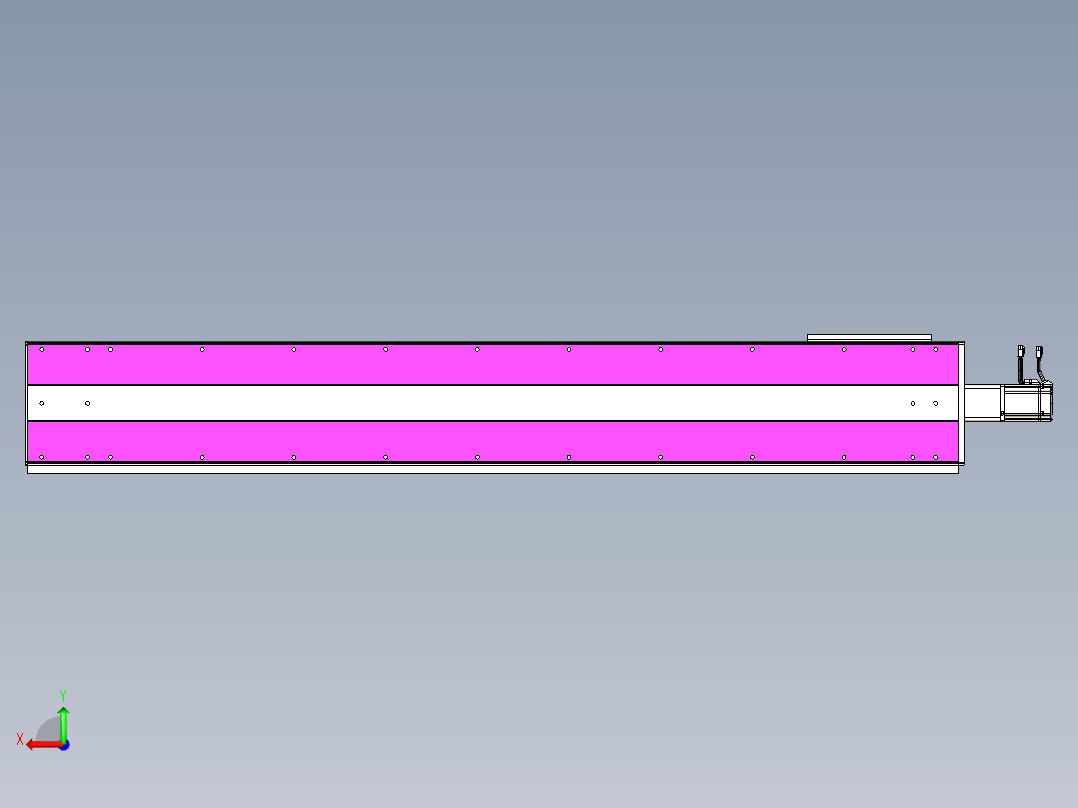 VF丝杆传动-一般环境VF27-Lxx-C-S1650-BC-ZP75-C3后视图