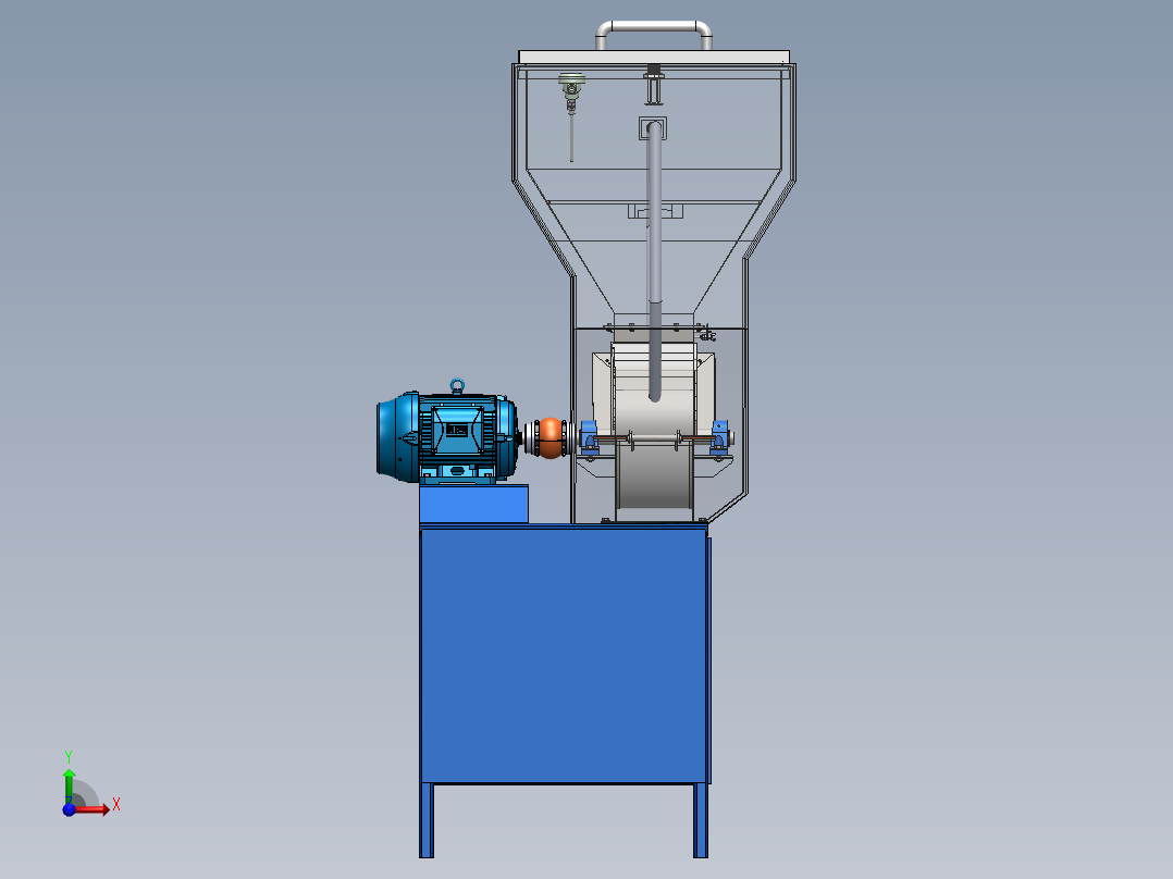 超微冷冻粉碎机前视图