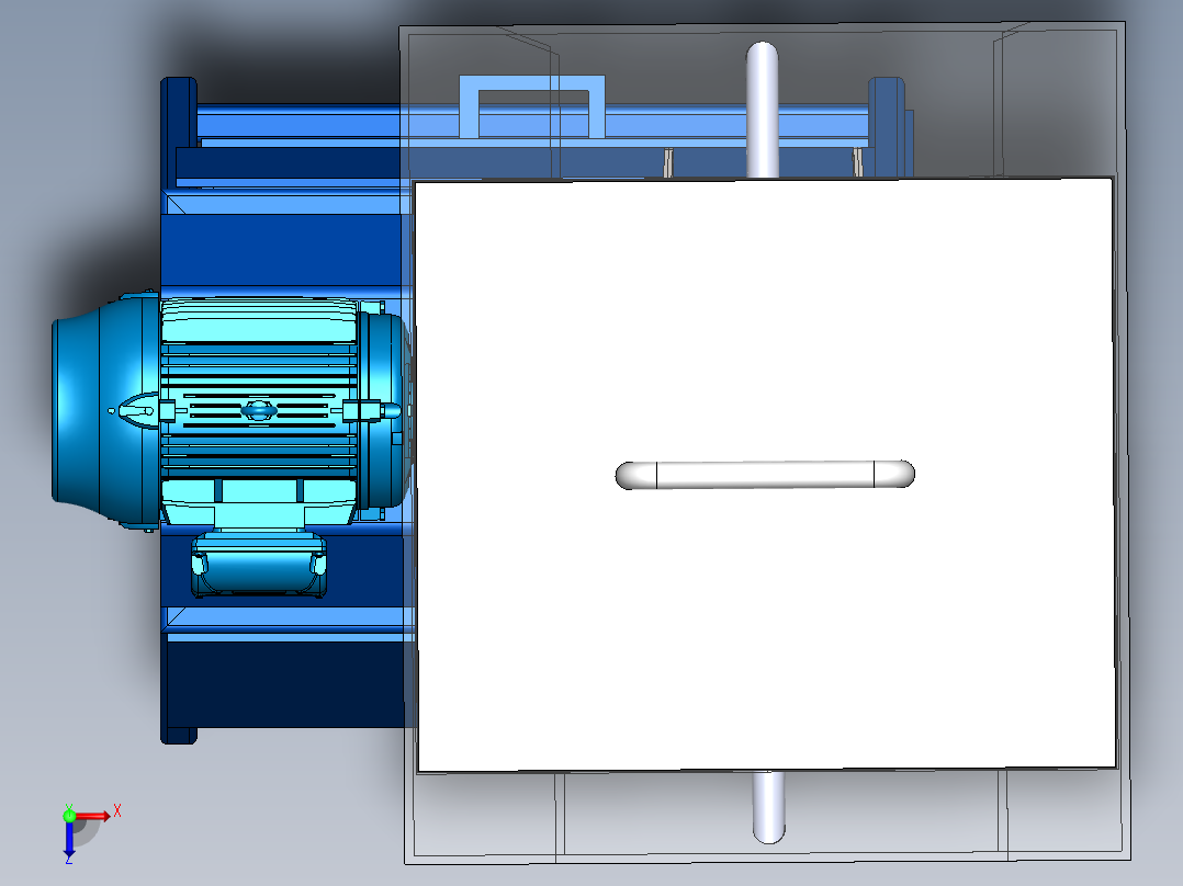 超微冷冻粉碎机俯视图