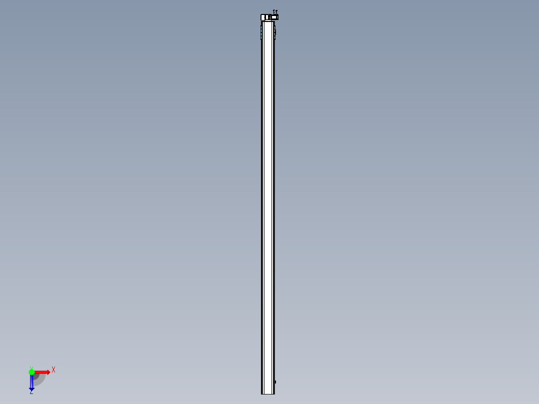 同步带滑台-半封闭B22H-L100-C-S1000-LU-P75-D3-N5俯视图