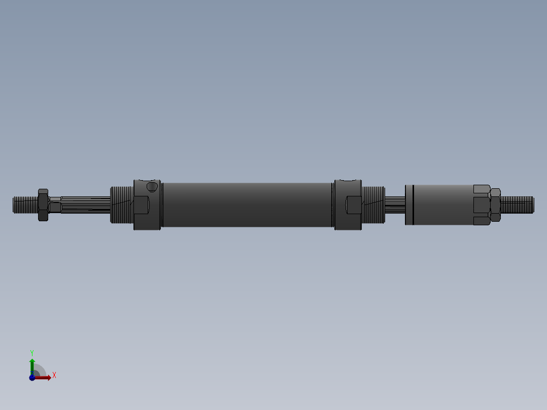 气缸MACJ25x60-30前视图