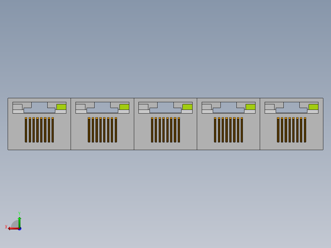 TL-SG105E路由器后视图
