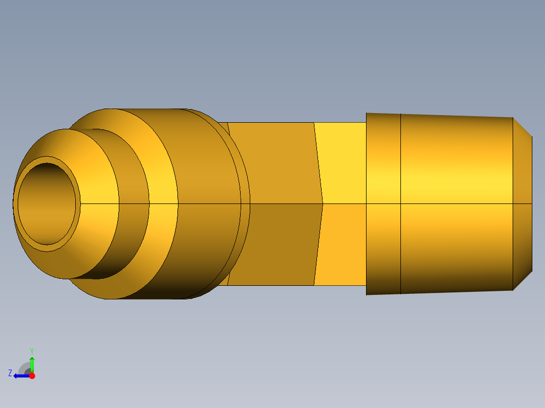扩口式工业通用硬管接头45Deg Elbow 159F-4-2右视图