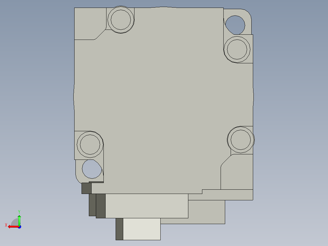 100W带刹车-hg-kr13b_a_stp三菱电机后视图